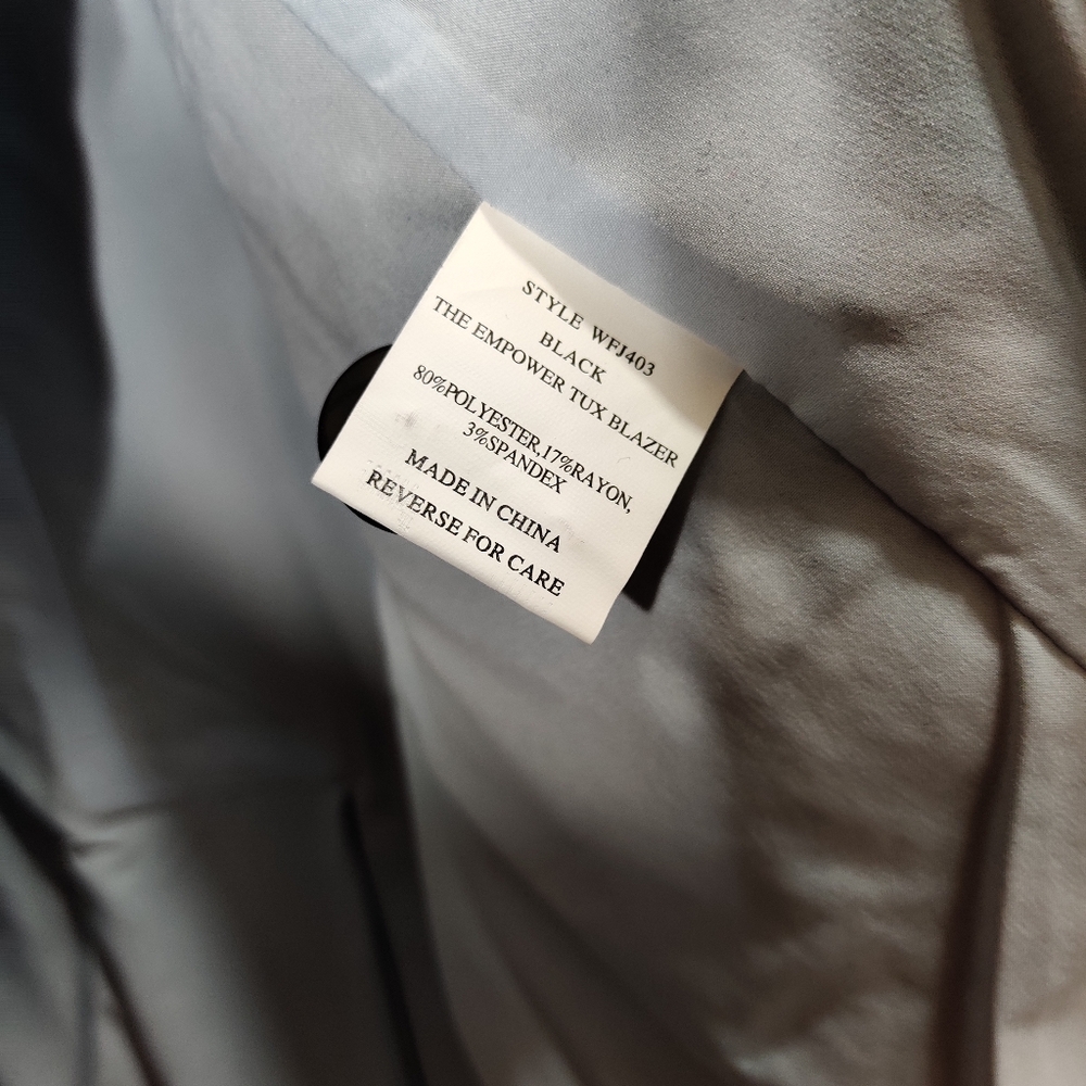 Wildfang The Empower Tux Blazer Jacket Black Sz L - Picture 7 of 9
